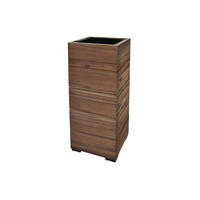 PFLANZKASTEN Colorado 1, 28x62 cm, Akazienholz, Braun - Dunkelbraun, Holz (28/62/28cm) - dasmöbelwerk