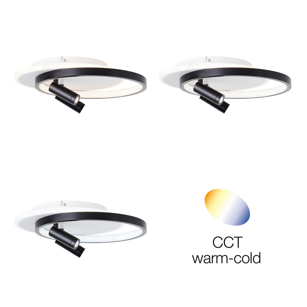 DECKENLEUCHTE Eunomia G99753/76 - Schwarz, Metall (35/29.5/14cm) - Brilliant