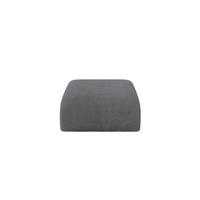 POUF MIRA-PUF 91x89x40 Dunkelgrau cm Cord Modular Sitzhocker - Dunkelgrau/Schwarz, Holzwerkstoff/Kunststoff (91/40/89cm) - ALTDECOR