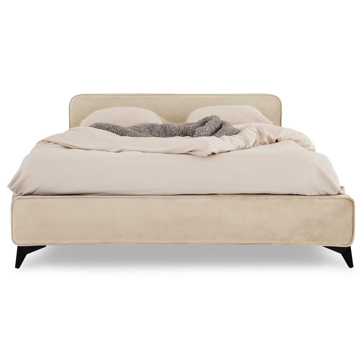 POLSTERBETT LAVORO 140X200 CM - Beige, Textil (140/200cm) - IDIMEX