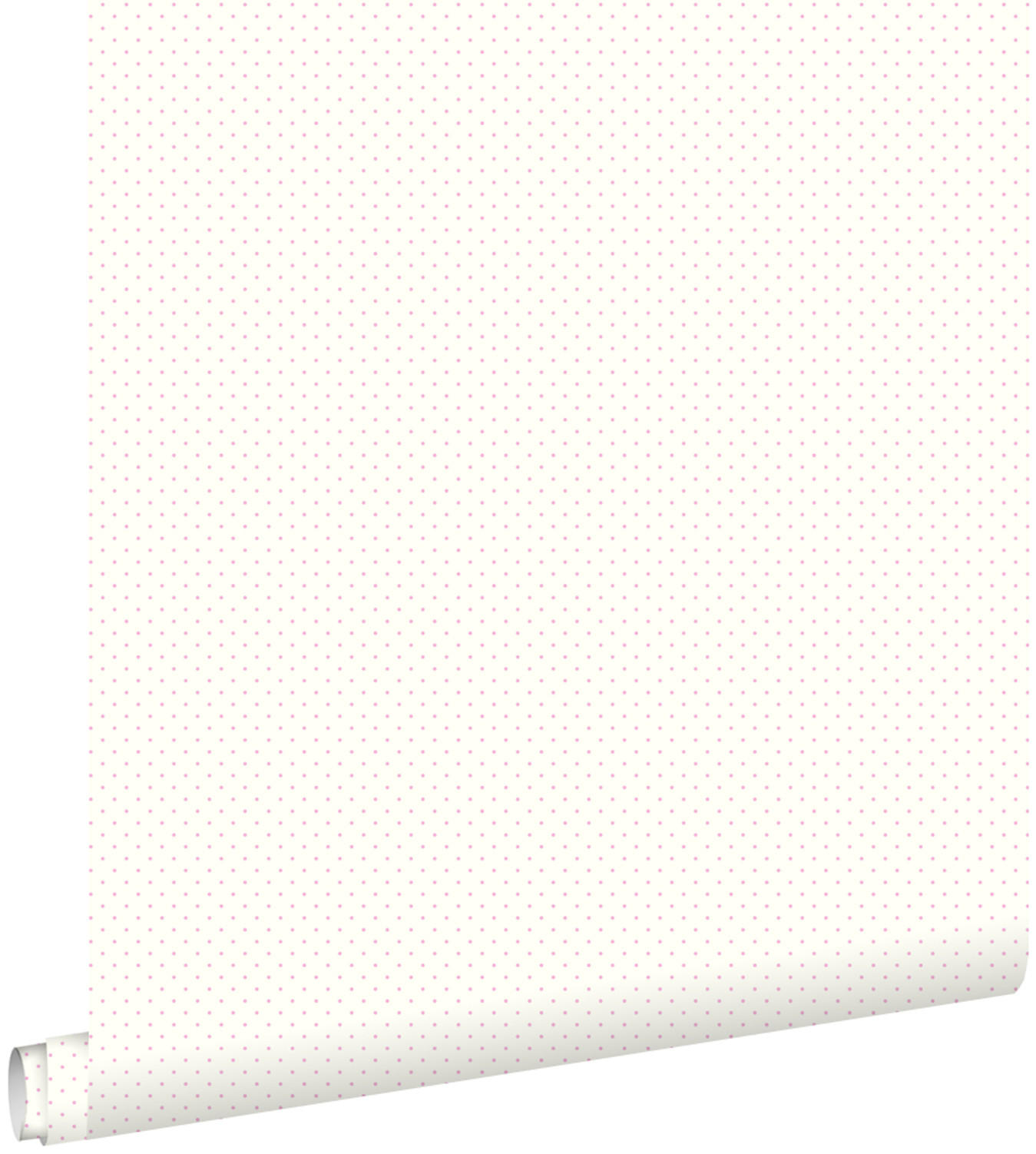 TAPETE feine Punkte 53 cm x 10.05 m - Pink, Papier (53/0.1cm) - ESTAhome
