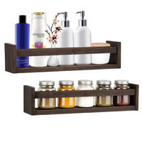 WANDREGAL ALMA Massivholz 2er-Set - Braun, Holzwerkstoff (12/10/42cm) - Mein-Regal