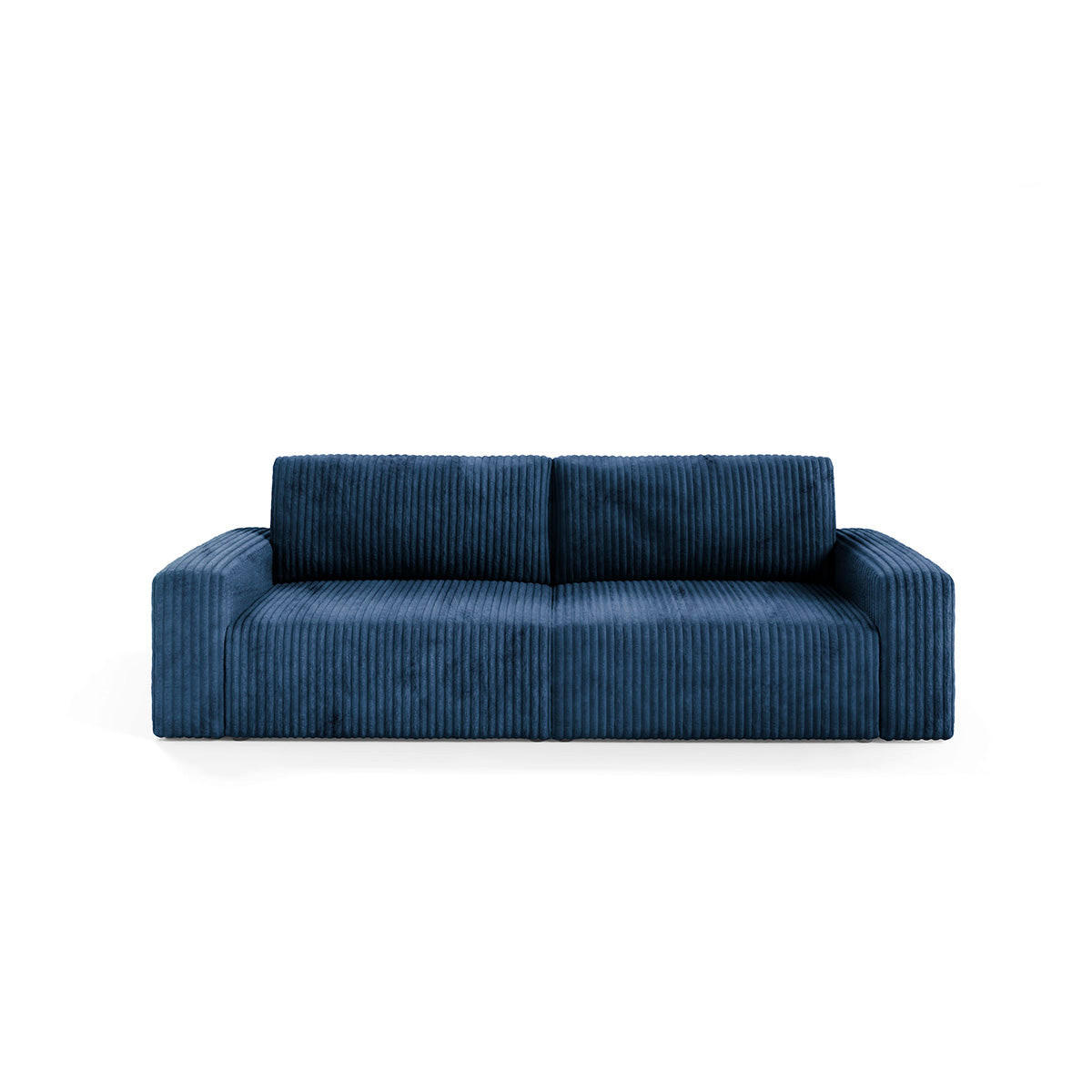 SOFA Angela 3 Sitzplätze Marineblau - Blau, Holz (252/86/105cm) - Petits-meubles