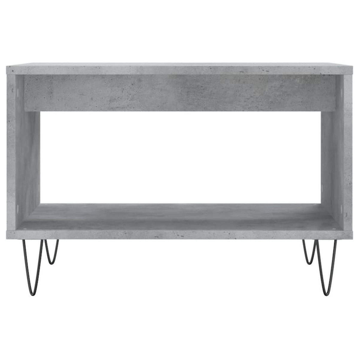 COUCHTISCH Betongrau 60x50x40 cm Holzwerkstoff - Grau, Holzwerkstoff (60/50/40cm) - furnicato