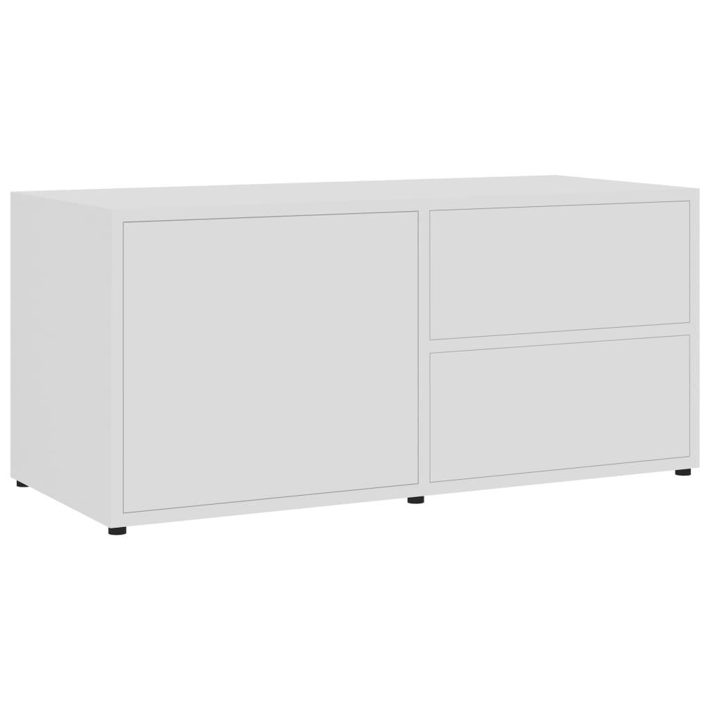 TV-SCHRANK Weiß 80x34x36 cm Holzwerkstoff - Weiß, Holzwerkstoff (80/36/34cm) - furnicato