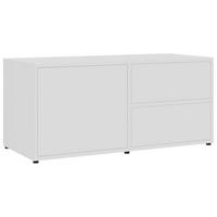 TV-SCHRANK Weiß 80x34x36 cm Holzwerkstoff - Weiß, Holzwerkstoff (80/36/34cm) - furnicato
