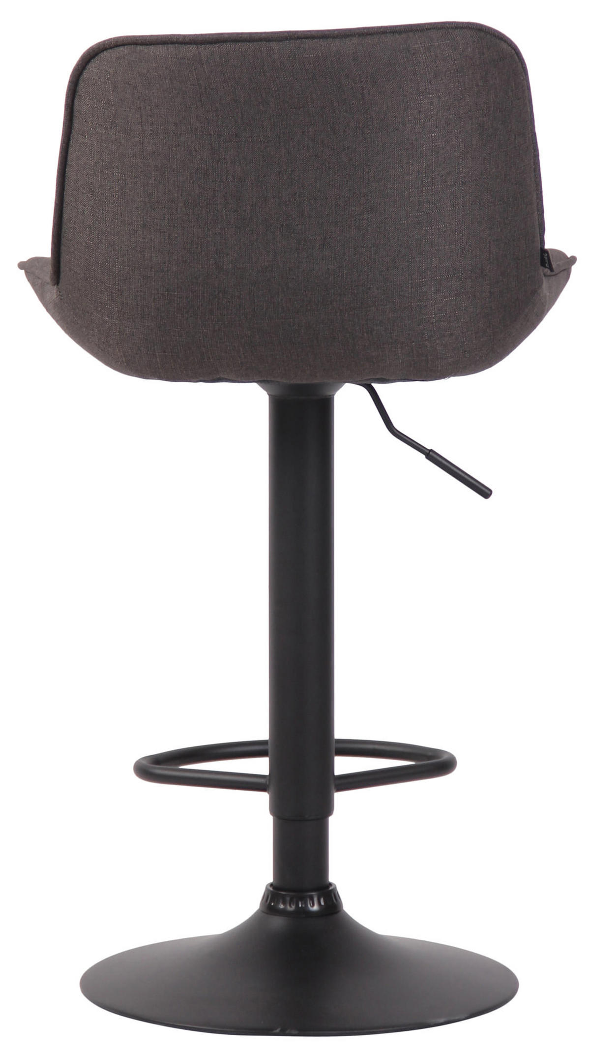 BARHOCKER Stoff dunkelgrau - Dunkelgrau/Schwarz, Textil/Metall (50/86/50cm) - CLP