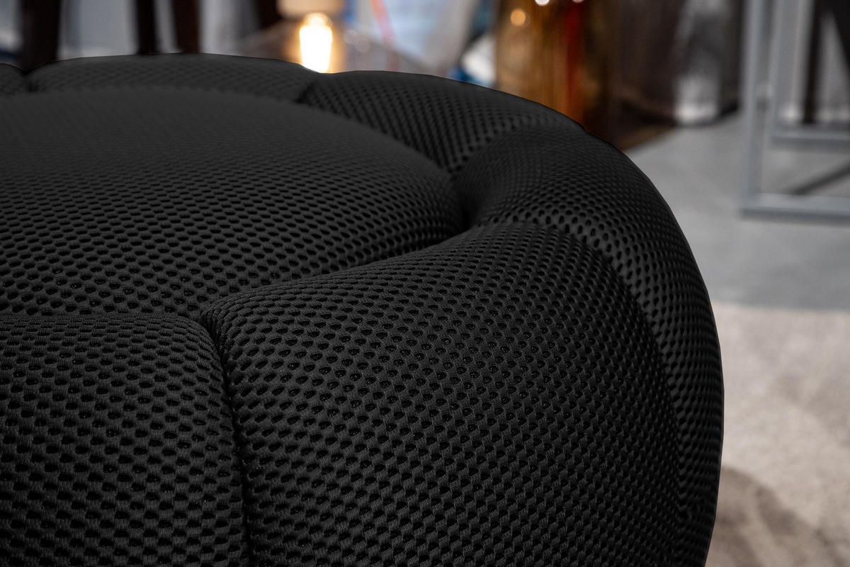 SESSEL UND POUF FIGO UND FAGO, schwarz - Schwarz, Holzwerkstoff/Textil (104/83/104cm) - Courtois Laville