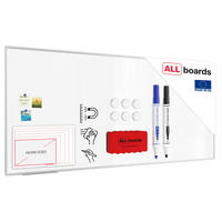 MAGNETISCHES Whiteboard - PREMIUM EXPO Alurahmen 220x100cm - Weiß, Metall (220/100/1.6cm) - ALLboards