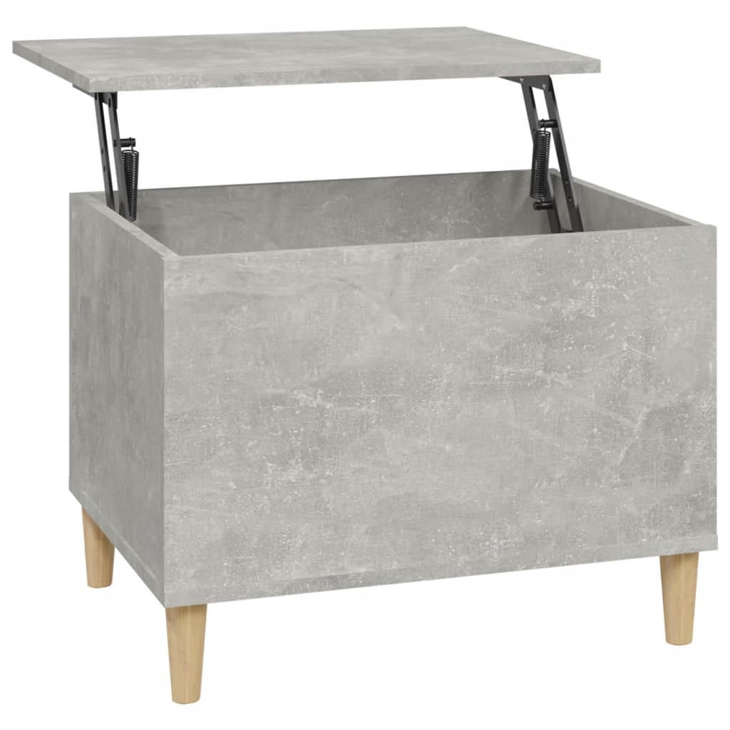COUCHTISCH Betongrau 60x44,5x45 cm Holzwerkstoff - Grau, Holzwerkstoff (60/44.5/45cm) - furnicato