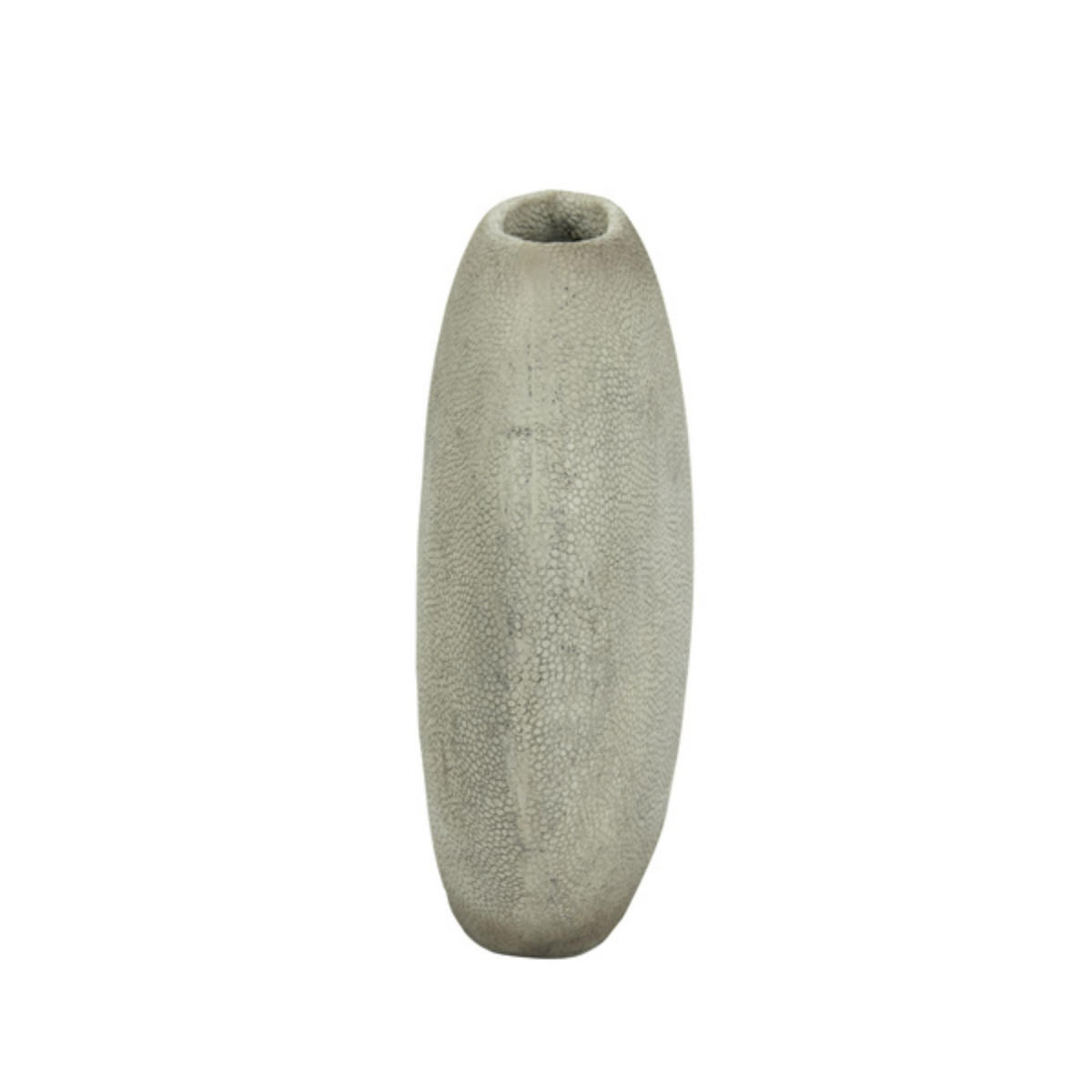VASE Rayskin Grau 40/14/36 cm - Grau, Kunststoff (36cm) - Light & Living