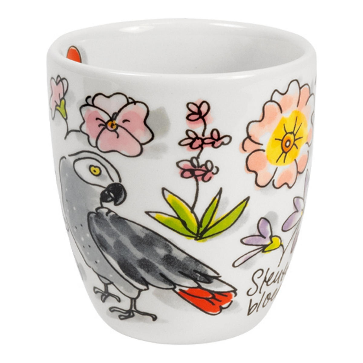 MINI-BECHER Paradiesvogel in Bunt - 200 ml - Multicolor, Keramik (0.2L) - Blond Amsterdam