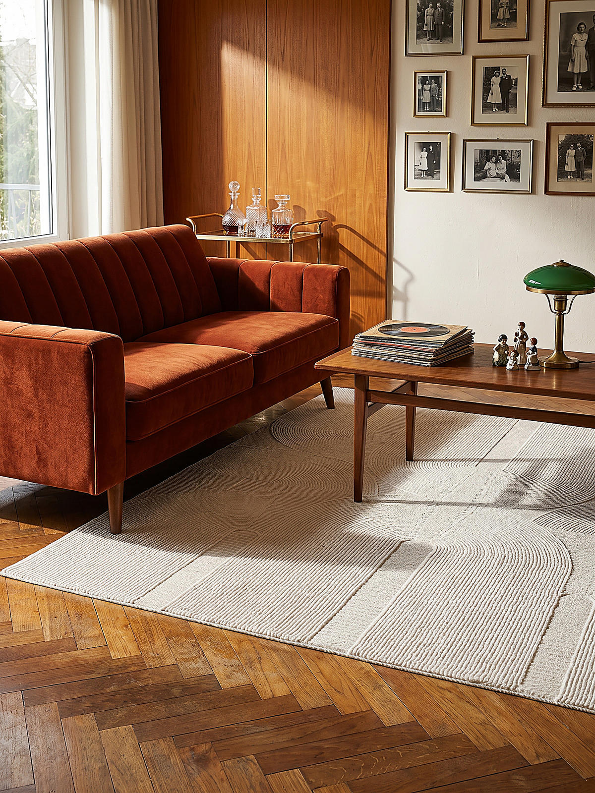 TEPPICH Kurzflor KASOS Waschbar Geometrisch Polyester Creme 160 x 230 cm - Creme, Textil (160/230cm) - KADIMA DESIGN
