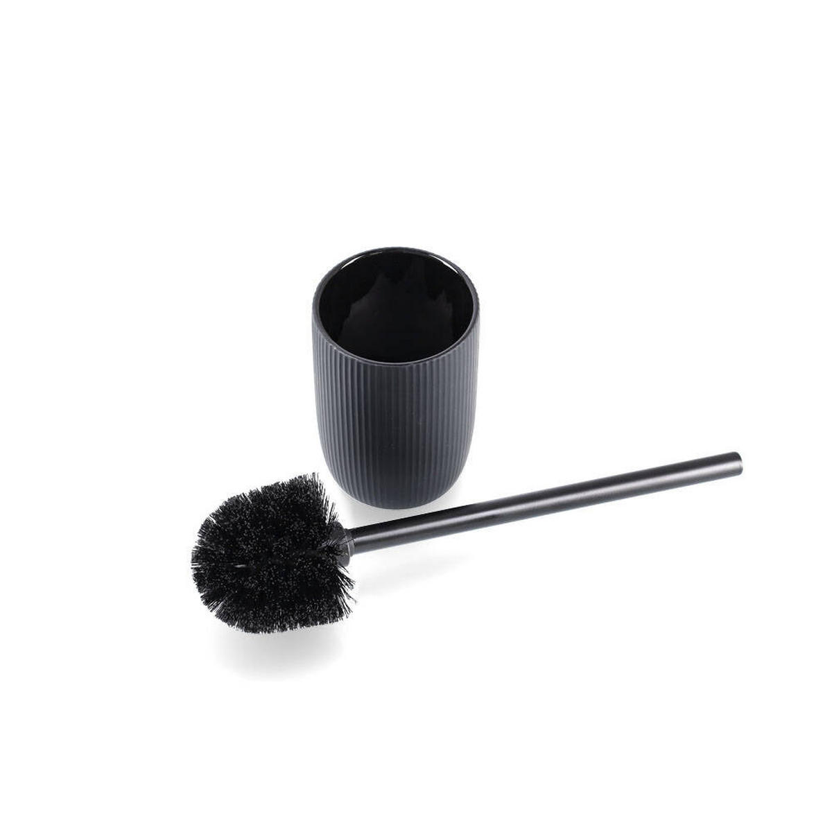 WC-BÜRSTE Keramik 10 cm - Schwarz, Keramik (10/37.5/10cm)