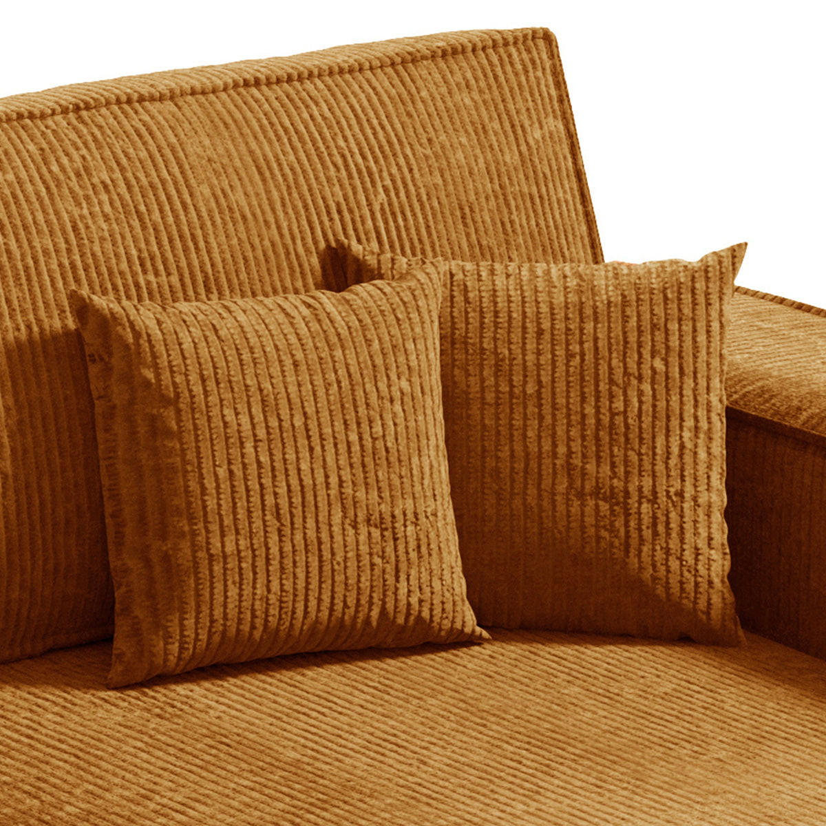 ECKSOFA Isaac 3 Sitzplätze Gelb - Gelb, Holz (257/148cm) - Petits-meubles