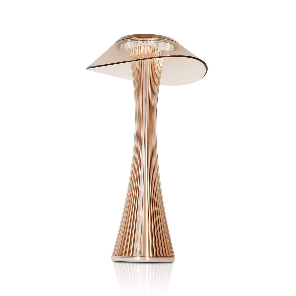 TISCHLAMPE Nerys 15.1/15.1/27.4 cm - Goldfarben, Kunststoff (15.1/15.1/27.4cm) - ZMH