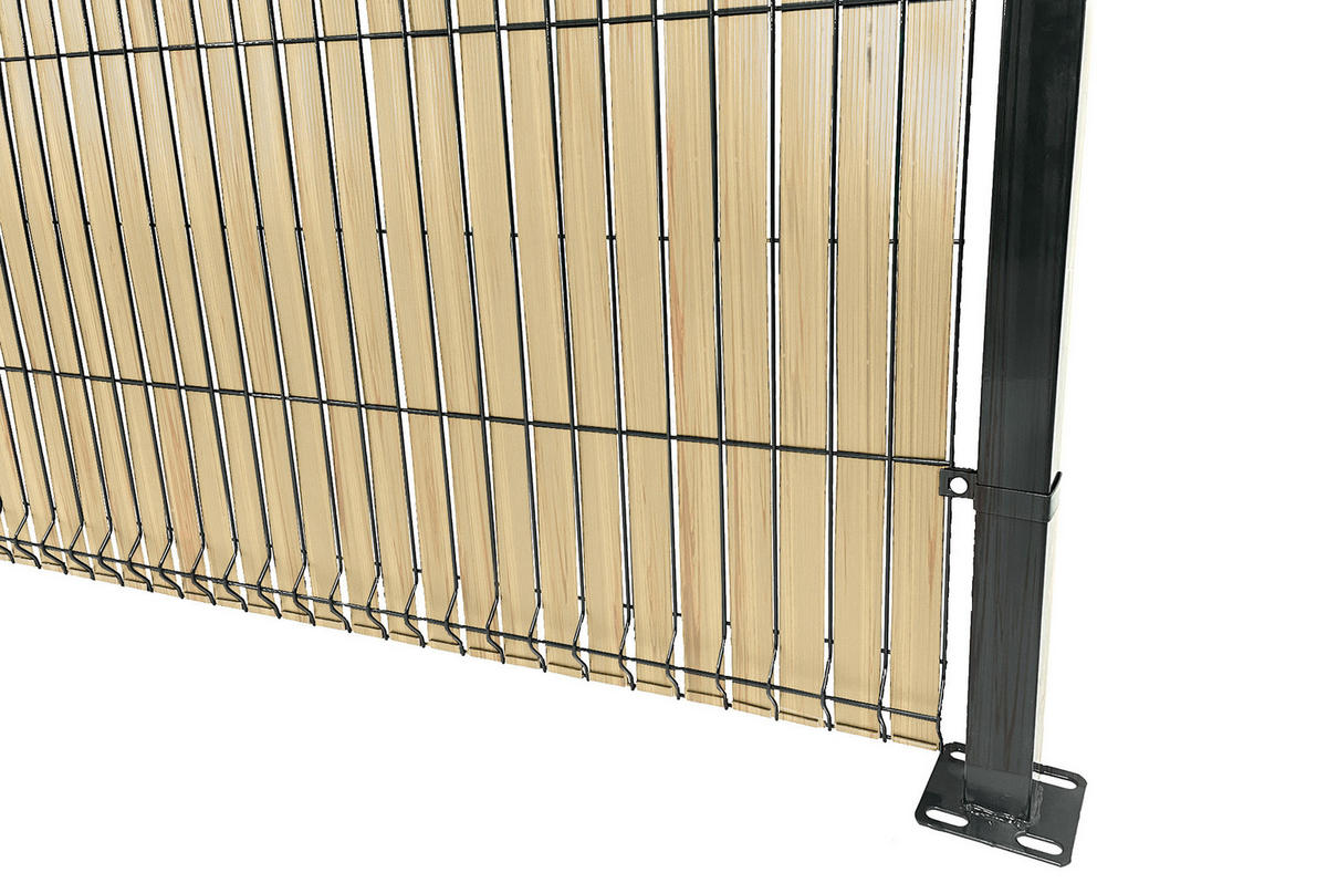 PVC SICHTSCHUTZSTREIFEN ROLLE FLEXIBEL Baldo Beige 60m L.46mm - Mit Clips und Endprofil - Beige, Kunststoff (6000/0.1cm) - Casanoov