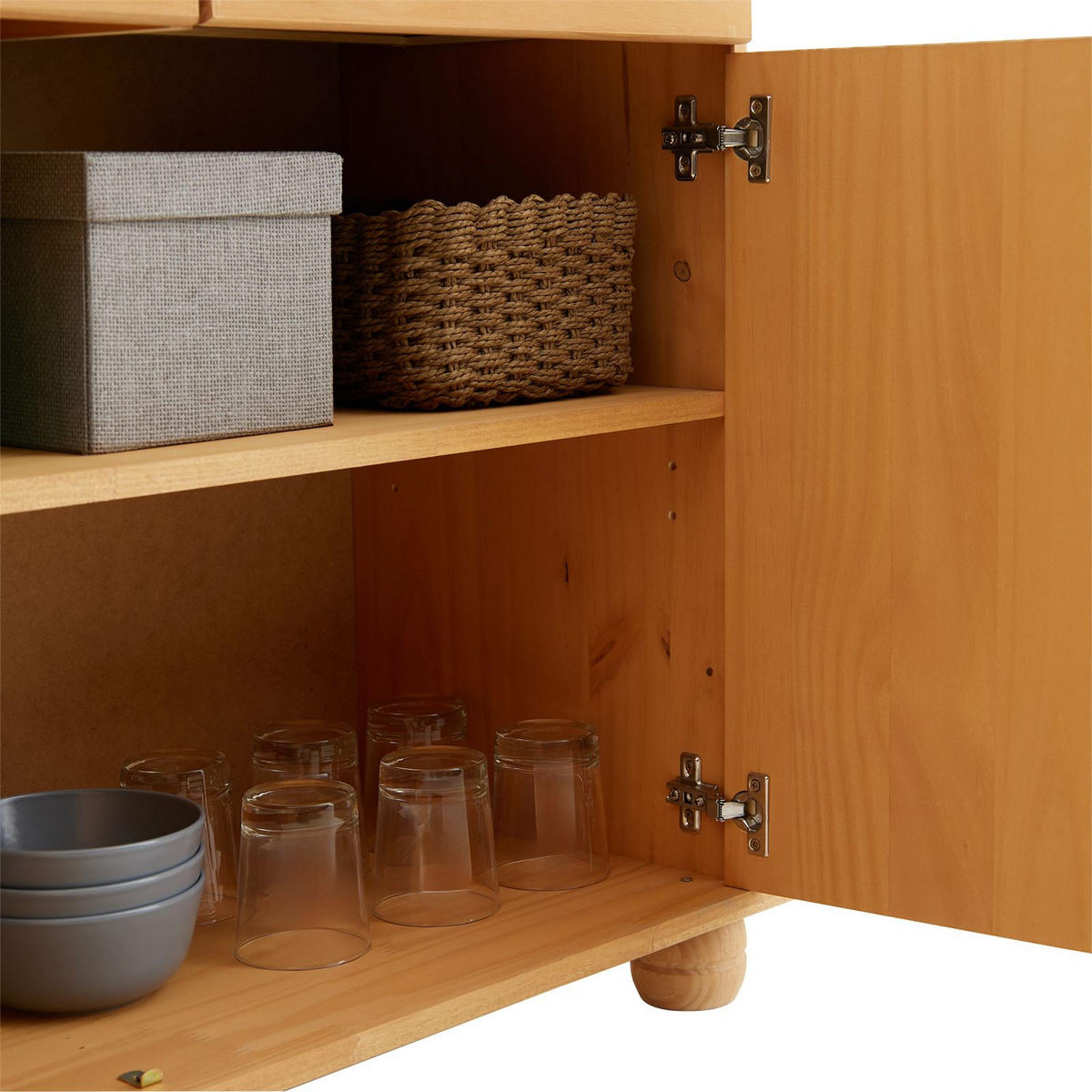 APOTHEKERKOMMODE COLMAR - Kieferfarben, Holz (91/79/39cm) - IDIMEX