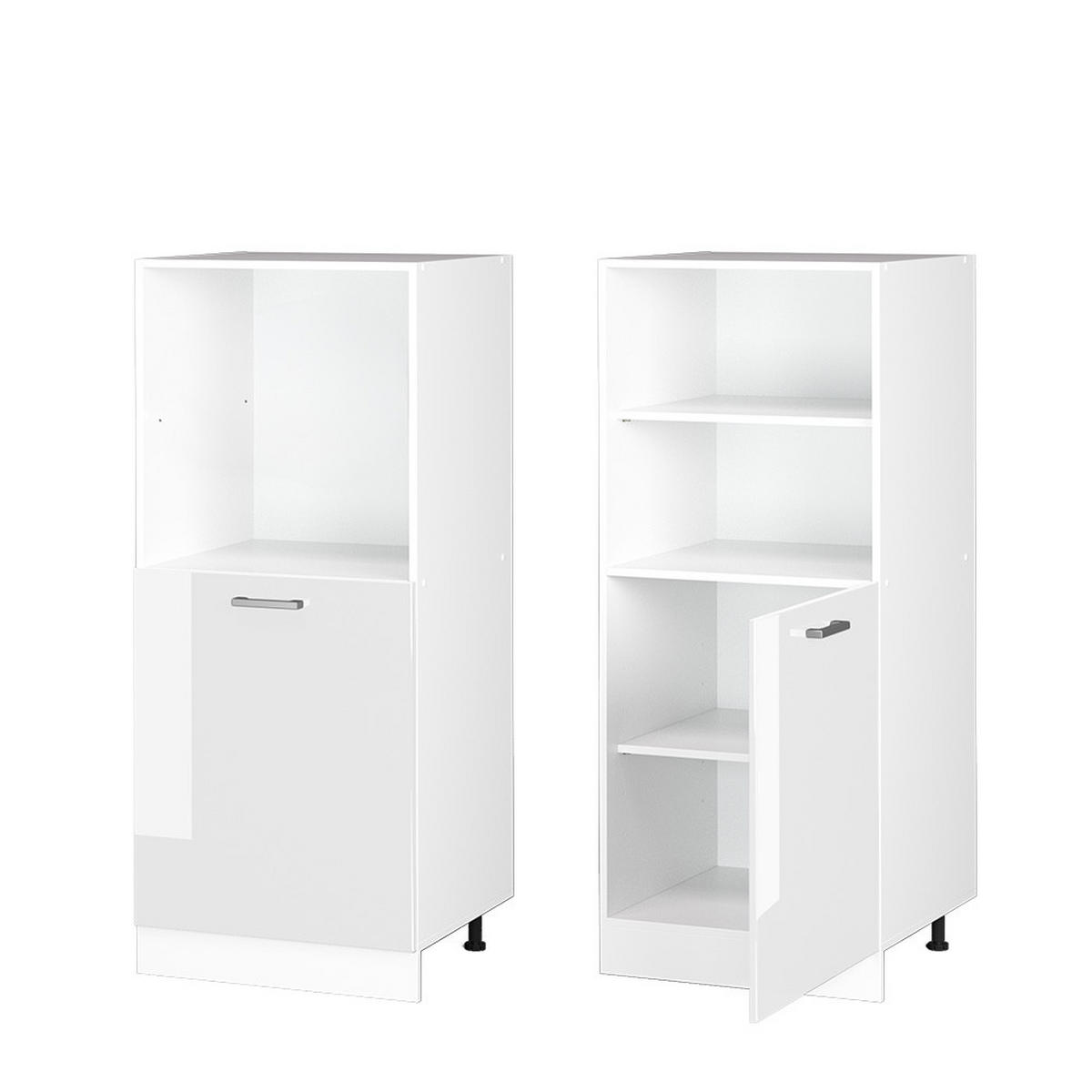 KUHINJSKA OMARICA R-Line Bela visok sijaj - bela/visoki sijaj, leseni material (60/143/57cm) - Vicco