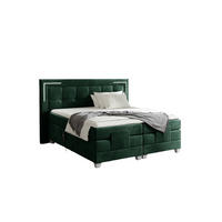 BOXSPRINGBETT Bett Elektrisch Dores - Grün, Holzwerkstoff/Textil (120/200cm) - Fun Möbel