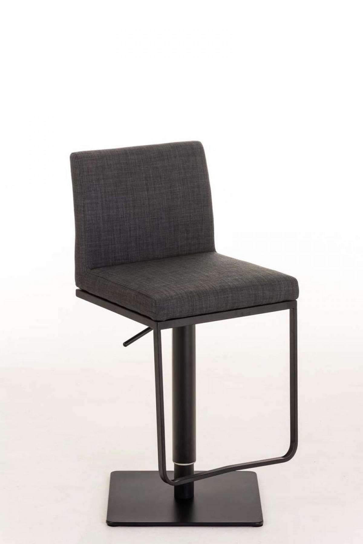 BARHOCKER Stoff Dunkelgrau - Dunkelgrau/Schwarz, Textil/Metall (42/86/44cm) - CLP