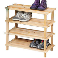 SCHUHREGAL Schuhschrank Fsc 26/52/54 cm - Beige, Holz (52/54/26cm) - Kesper