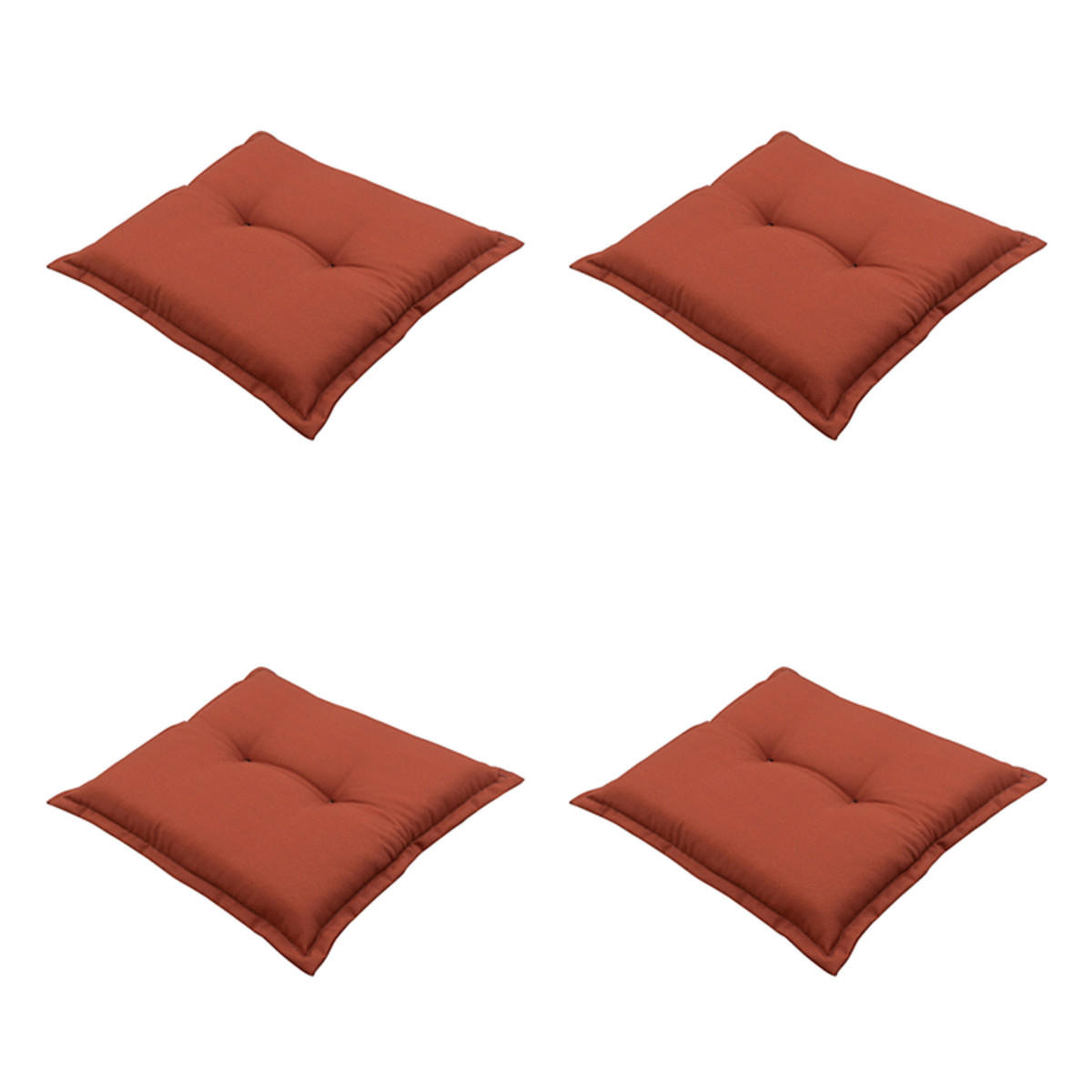 SITZKISSEN Panama 50/50 cm 4er-Set - Rotbraun, Textil (50/5/50cm) - Madison