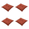SITZKISSEN Panama 50/50 cm 4er-Set - Rotbraun, Textil (50/5/50cm) - Madison
