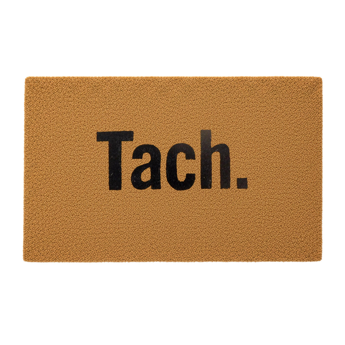 FUSSMATTE - Hellbraun, Kunststoff/Textil (80/50cm) - Relaxdays