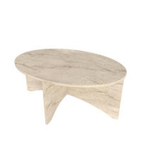 COUCHTISCH Solo Travertin - Creme, Holzwerkstoff (100/70/42cm) - Decorotika