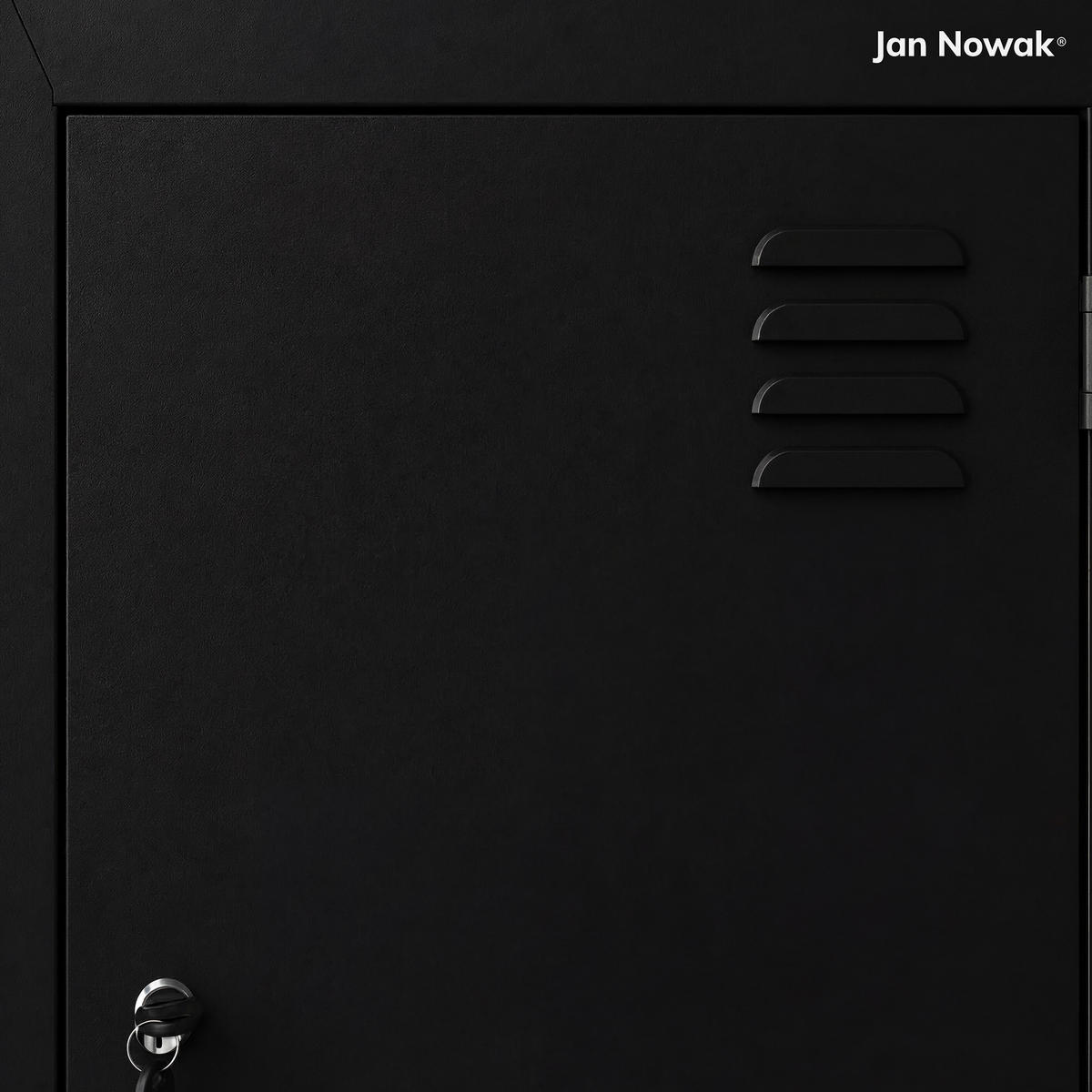 KLEIDERSCHRANK L-Form JULIA 185x80x45 cm - Schwarz, Metall (80/185/45cm) - Jan Nowak