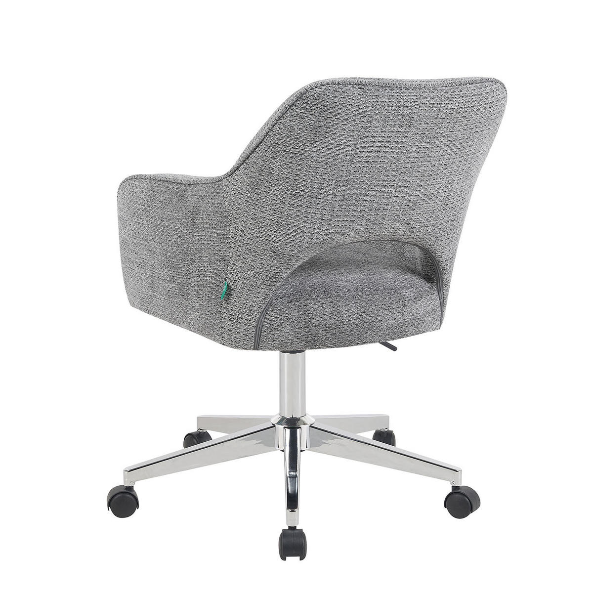 BÜROSTUHL Mika-Faro 2er-Set - Chromfarben/Dunkelgrau, Textil/Metall (60/84/65cm) - DUBI Möbel