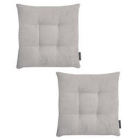 STUHLKISSEN 2er Set Inga - Grau, Textil (35/35/5cm) - Magma Heimtexx