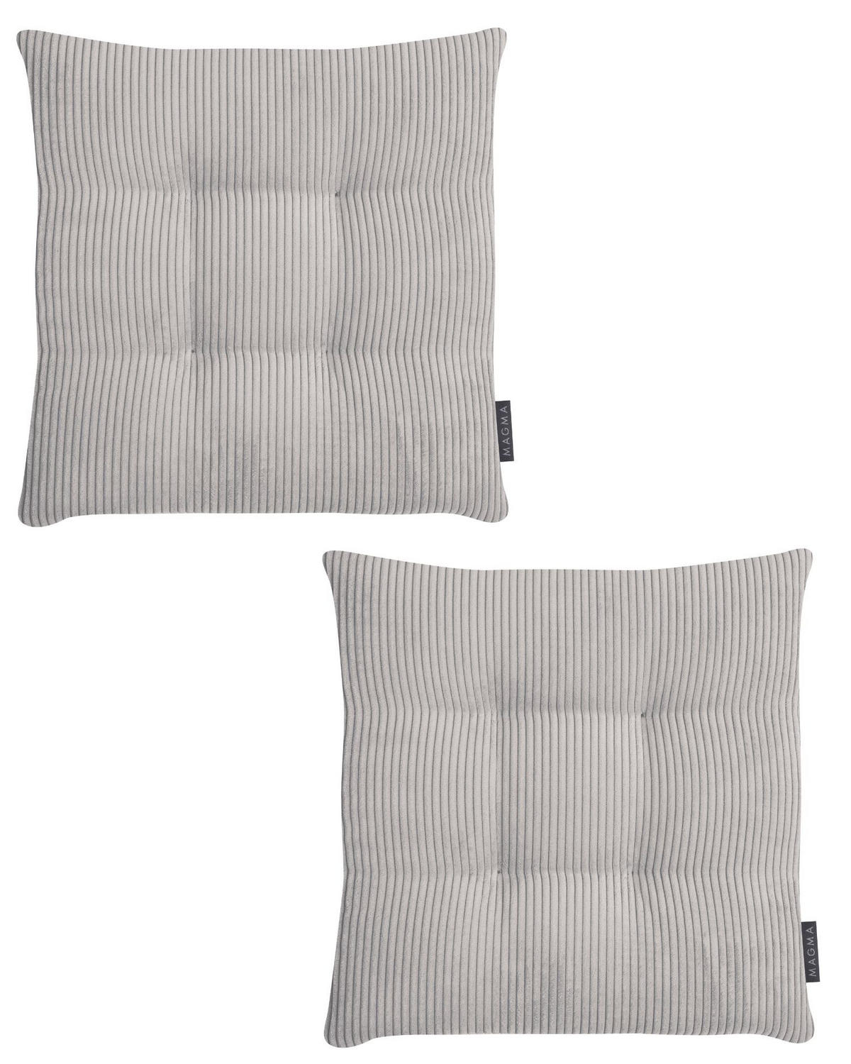 STUHLKISSEN 2er Set Inga - Grau, Textil (35/35/5cm) - Magma Heimtexx