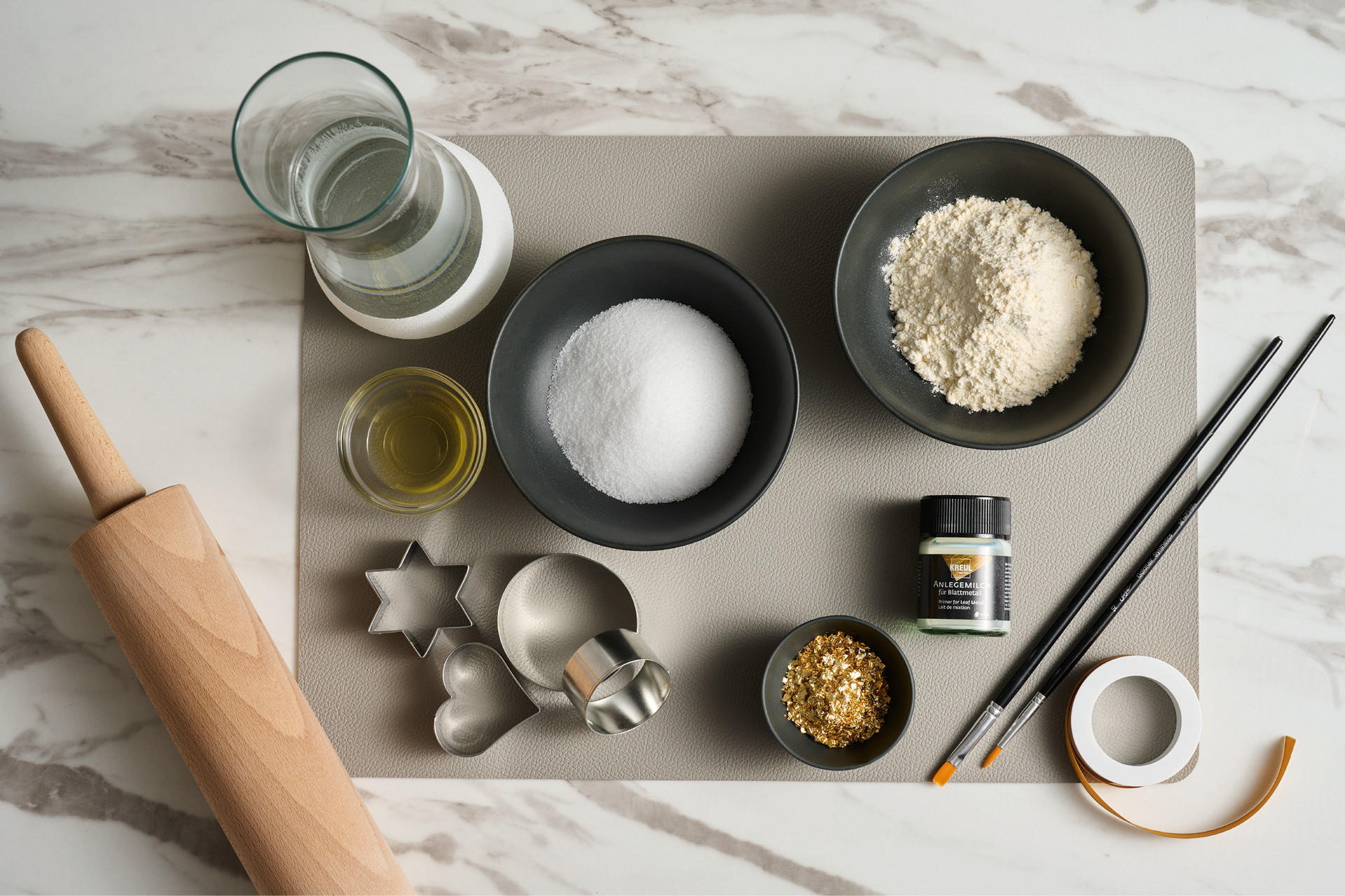 Deko-Salzsterne-DIY: Materialien