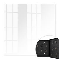 SCHLÜSSELBOX Schwarz 30x30 cm- Türöffnung nach rechts - Weiß - Weiß, Metall (30/30/5cm) - TULUP