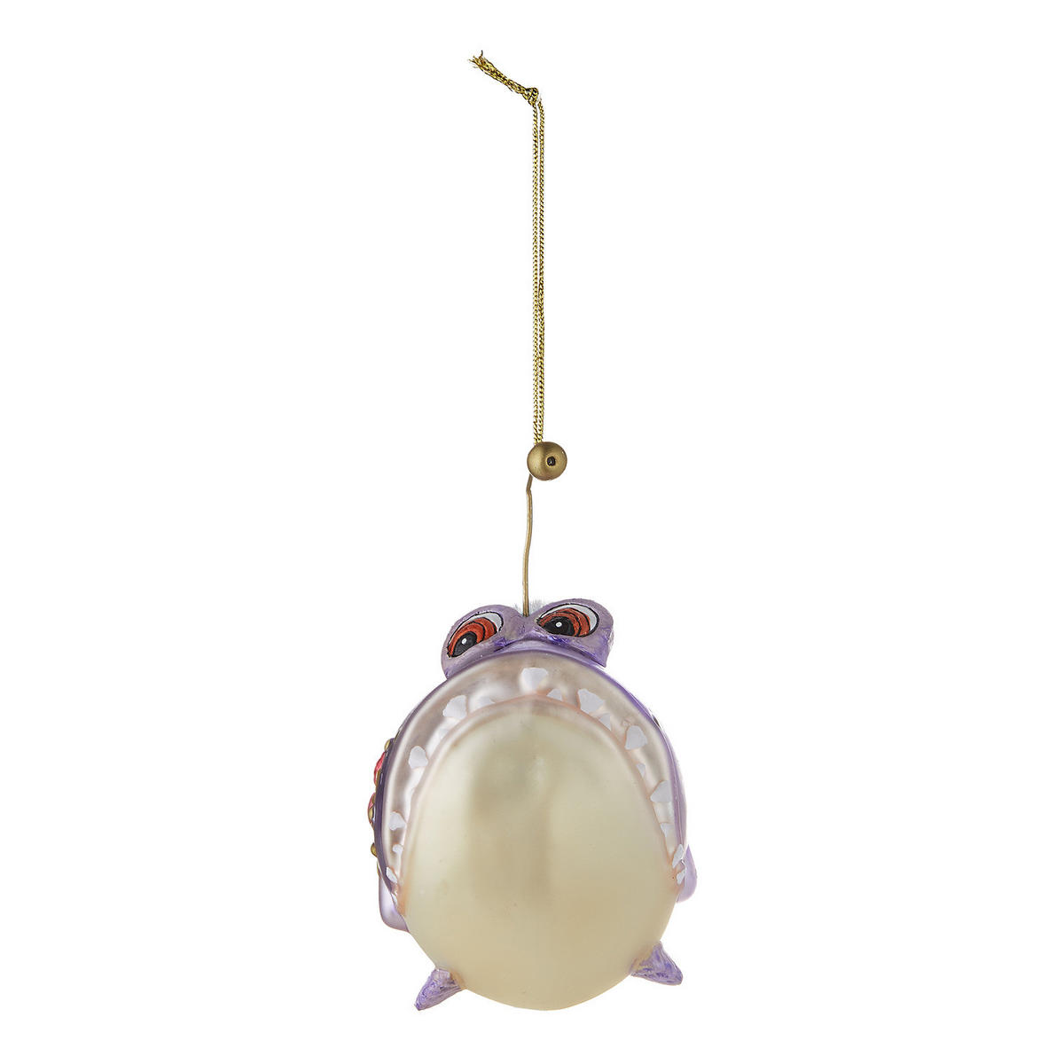 WEIHNACHTSBAUMKUGEL Hang On Anglerfisch - Flieder, Glas (6/11/9cm) - Butlers