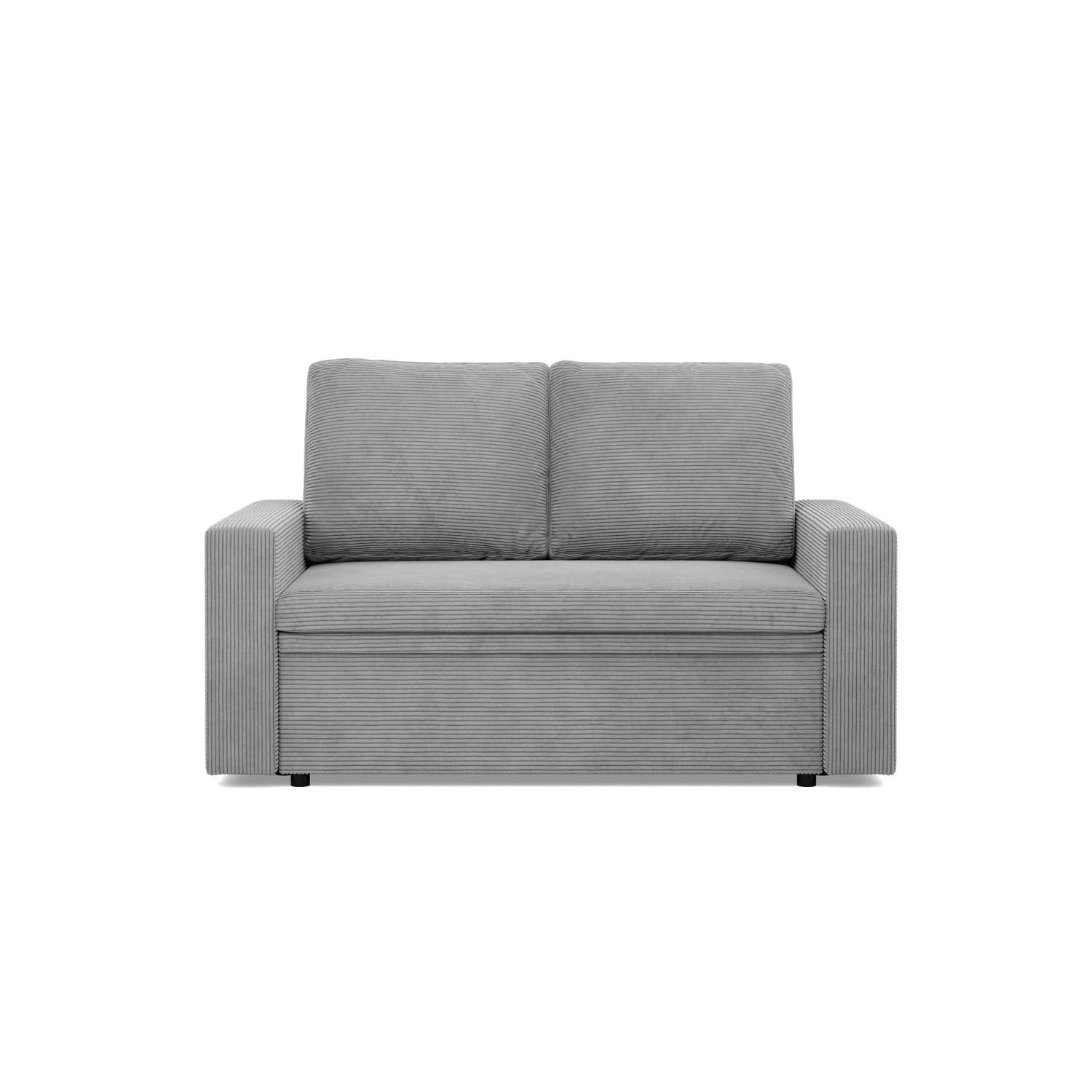 SOFA 2-SITZER MIT SCHLAFFUNKTION NEO, Cord - Grau - Hellgrau, Textil (148/90/87cm)