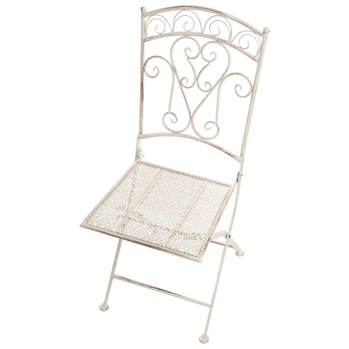 GARTENSTUHL 2er-Set Hellbeige Juina - Beige, Metall (45/95/45cm) - Beliani