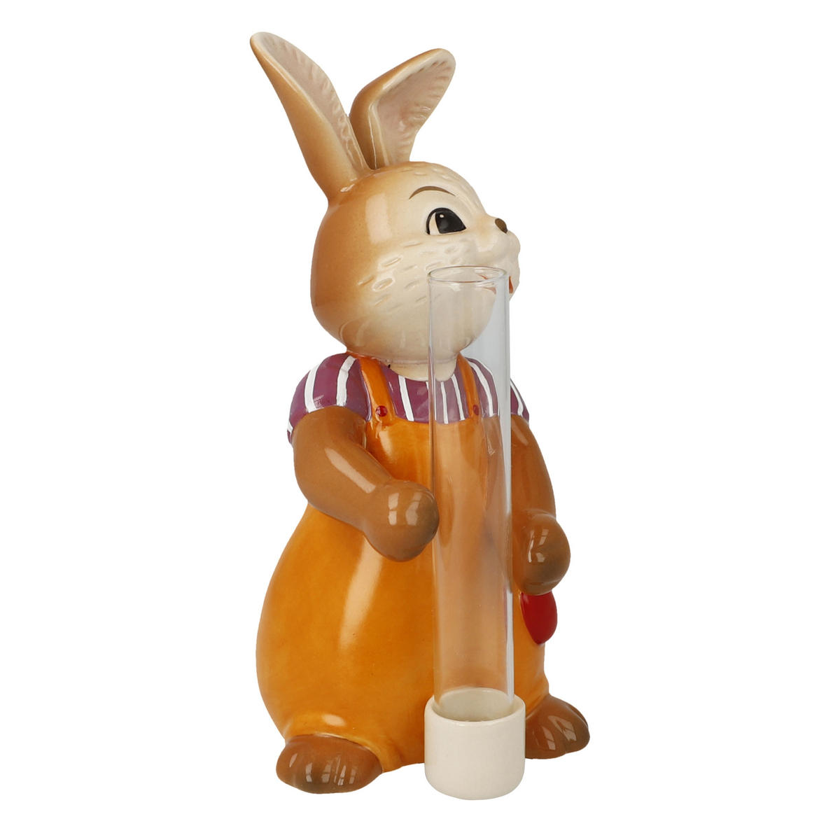DEKOTIER Hase mit Vase Blütentraum, Steingut, Bunt, 14.5 cm - Multicolor, Keramik (10.5/14.5/7cm) - Goebel