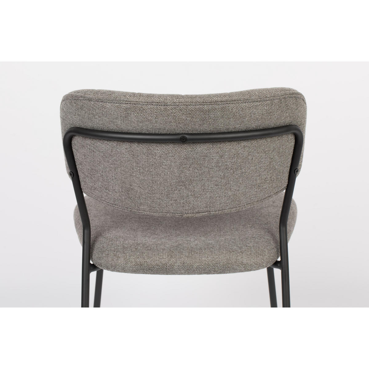 ESSZIMMERSTUHL Jolien Schwarz/ Grau - 2 er Set - Grau, Textil (48/77/56cm) - Housecraft Living