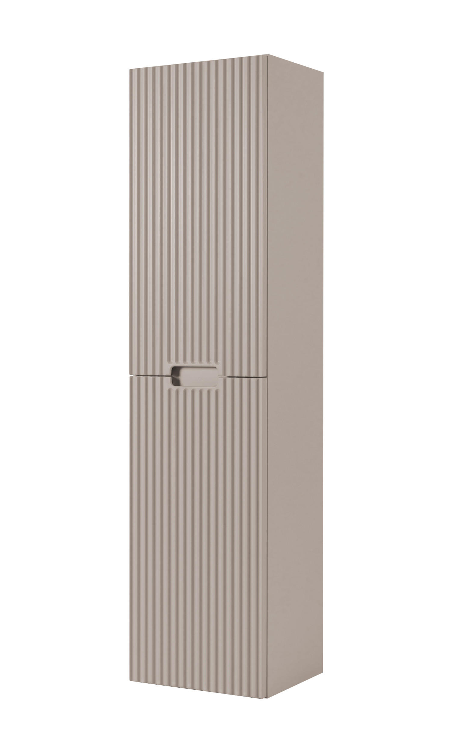 BADEZIMMERSCHRANK : Kaschmir, 35 x 136 x 27 cm - Beige, Holzwerkstoff (35/136/27cm) - 3XE LIVING