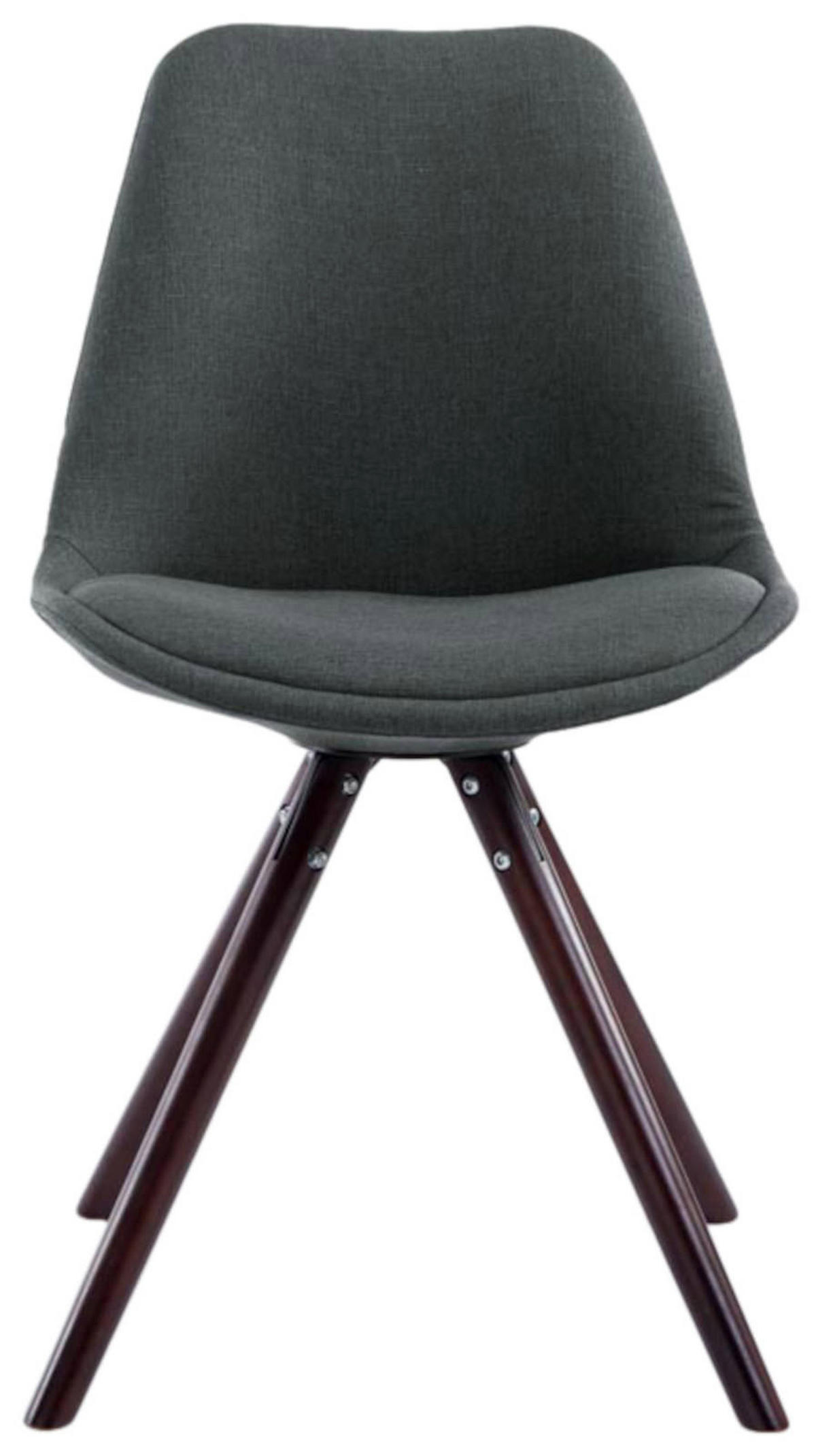 STUHL 4er Set Stoff dunkelgrau - Dunkelgrau, Textil (48/84/56cm) - CLP