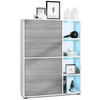 HIGHBOARD Cuba Türen in Avola-Anthrazit - Anthrazit, Holzwerkstoff (79/105.5/35.5cm) - Vladon