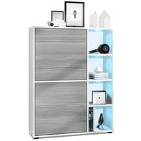 HIGHBOARD Cuba Türen in Avola-Anthrazit - Anthrazit, Holzwerkstoff (79/105.5/35.5cm) - Vladon