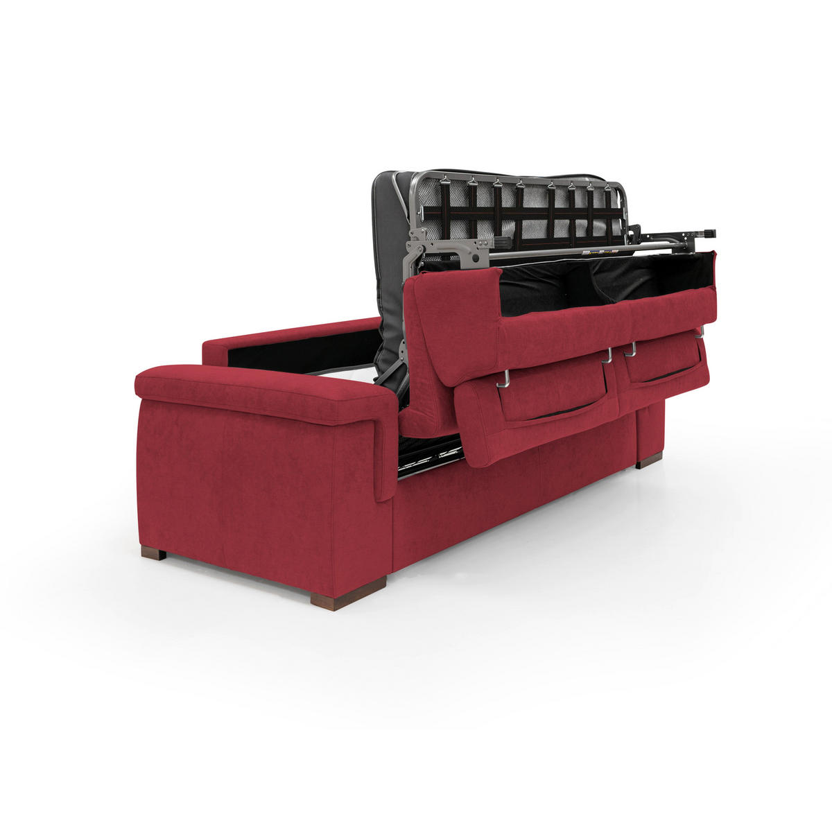 SCHLAFSOFA Giunone - Rot, Textil (240/100/95cm) - Divani.store