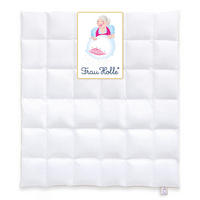 WINTERBETTDECKE MEGAN Entendaunen warm - Weiß, Naturmaterialien/Textil (200/220cm) - Frau Holle