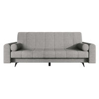 SCHLAFSOFA Zuri - Hellgrau/Schwarz, Holz/Textil (240/93/91cm) - MIRJAN24