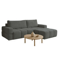 ECKSOFA L Graphit LORIN - Graphitfarben, Textil (255/165cm) - Compleo24