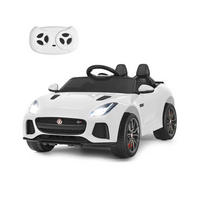 KINDERAUTO Jaguar 12V Elektro Weiß - Weiß, Kunststoff (107.5/66/50cm) - COSTWAY